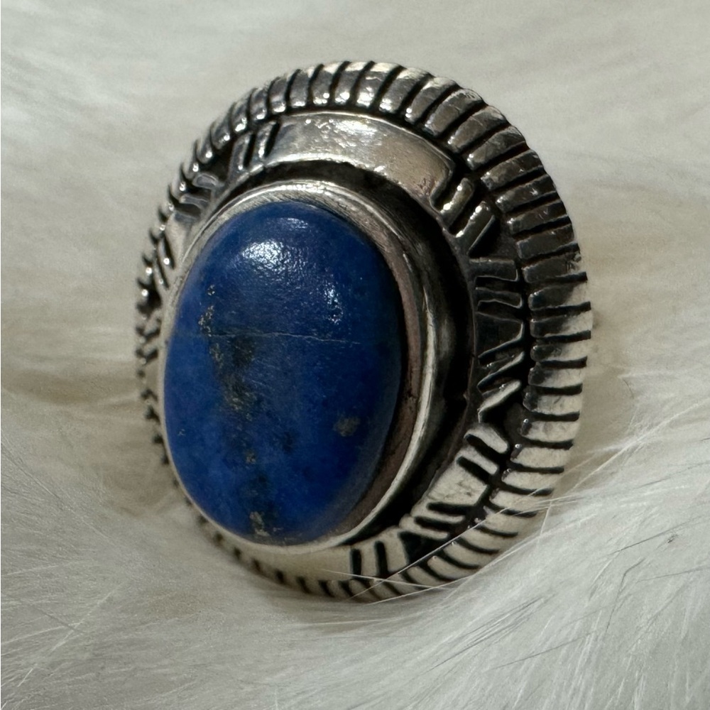 Sterling Silver ring with Lapis